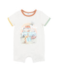 BEBE  IVAN CAMP SCENE SS  ROMPER