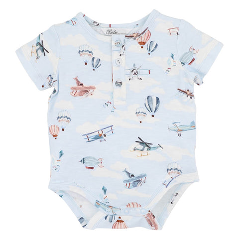 BEBE HARLAN PRINT BODYSUIT