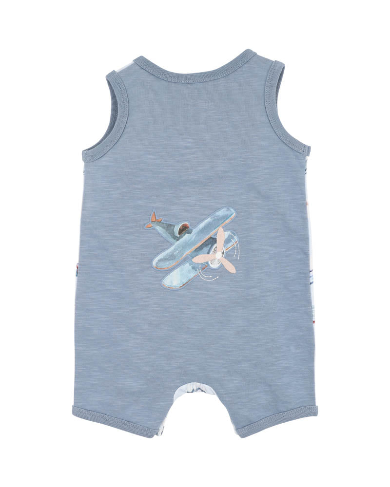 BEBE HARLAN AEROPLANE  ROMPER
