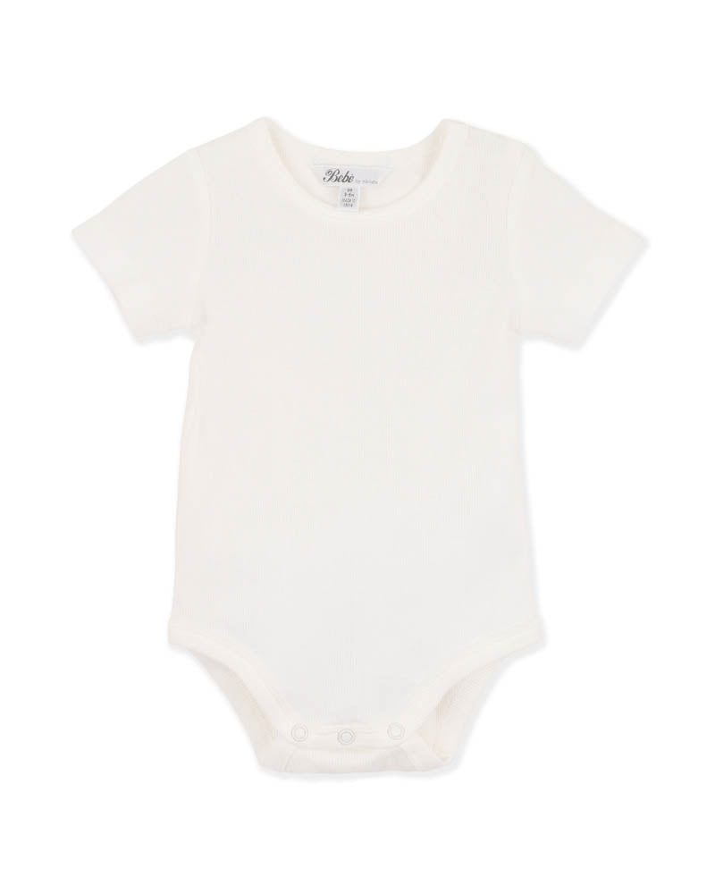 BEBE ROMAN PLAIN RIB BODYSUIT