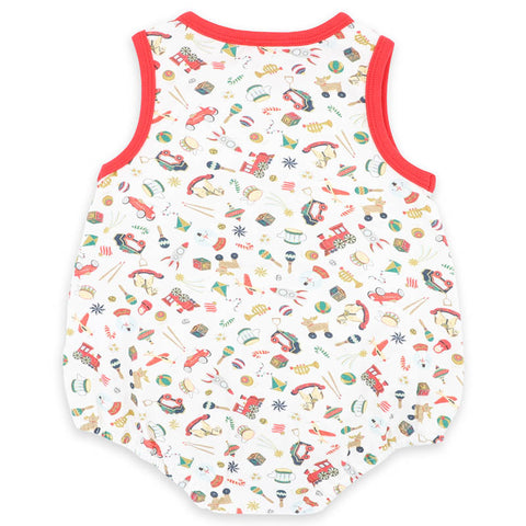 BEBE FESTIVE TOY PRINT BODYSUIT