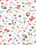 BEBE FESTIVE TOY PRINT BODYSUIT