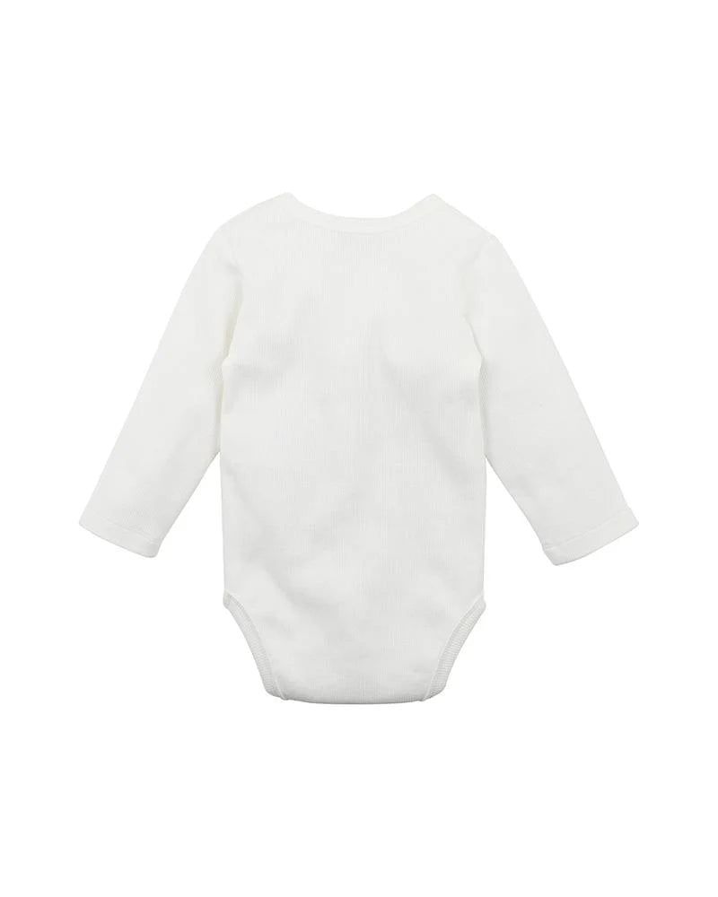 BEBE RIB LS Bodysuit Cloud