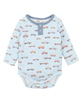 BEBE ALVIN CAR ORGANIC LS BODYSUIT