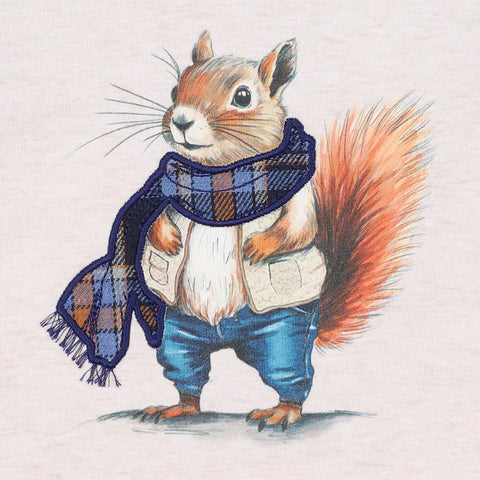 BEBE HUNTER SQUIRREL LS TEE