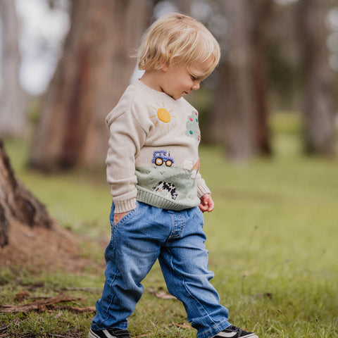 BEBE HUNTER DENIM PULL ON JEANS