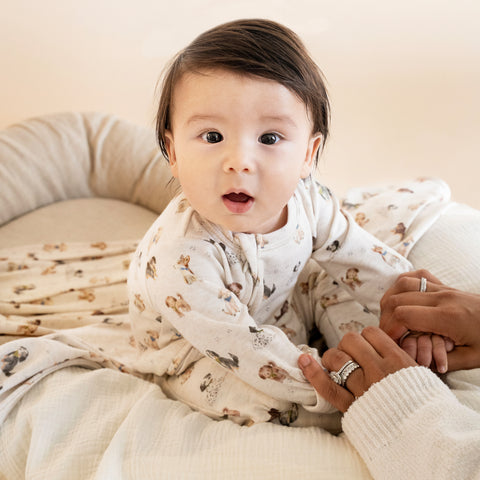 BEBE OTTO ORGANIC LS ZIPSUIT