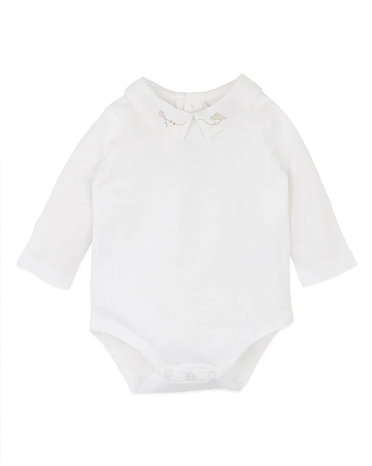 BEBE JAKE EMB. COLLAR BODYSUIT