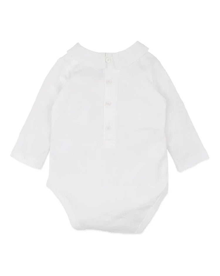 BEBE JAKE EMB. COLLAR BODYSUIT
