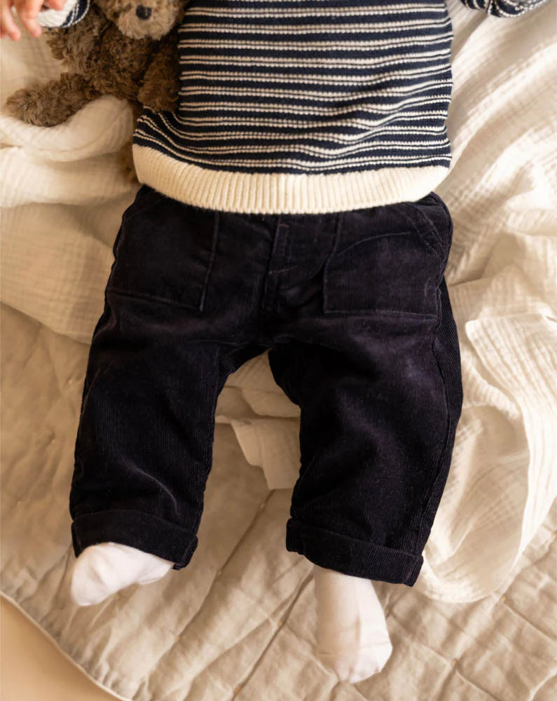 BEBE JAKE NAVY PULL ON PANTS