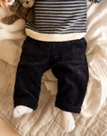 BEBE JAKE NAVY PULL ON PANTS