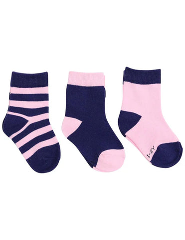 KORANGO 3 Pack Socks Pink/Navy