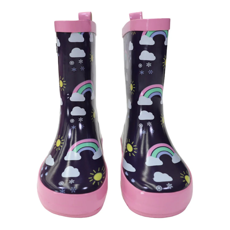 KORANGO SUNSHINE & RAINBOWS GUMBOOT PEACOAT