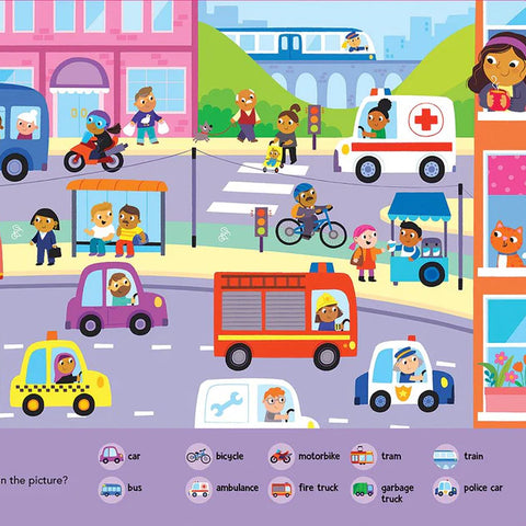 Look & Find - 50-Button Mega Sound Book - Things That Go