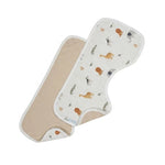 ALL4ELLA Wild Animals Organic Burp Cloths 2pk
