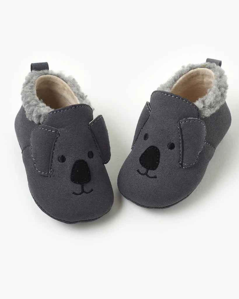 Walnut koala bootie - Charcoal