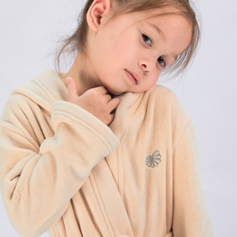 Seasnail Bathrobe For Kids-Beige