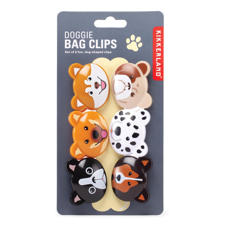 Kikkerland Doggie Bag Clips (Set of 6)