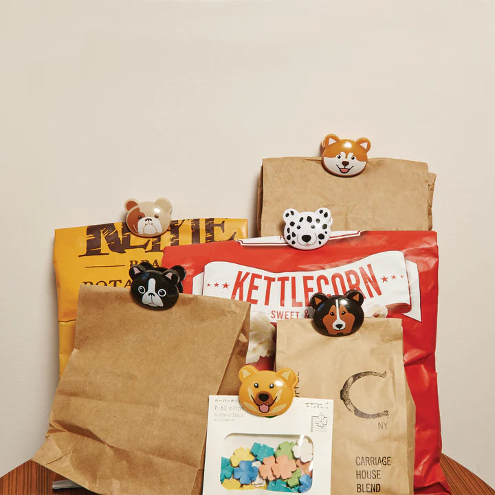 Kikkerland Doggie Bag Clips (Set of 6)