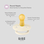 BIBS Dummies Studio,  Ivory/Steel Blue Mix- S1