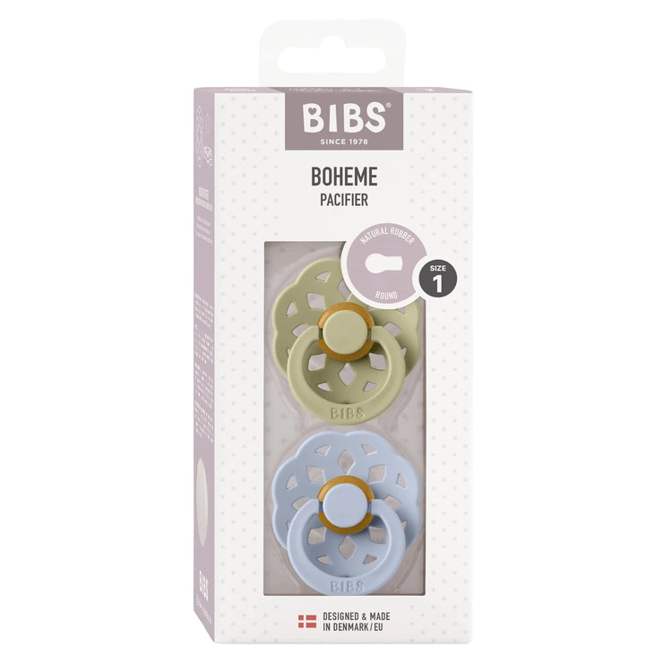 Bibs Boheme, S1 - Khaki/Dusty Blue - (2pk)