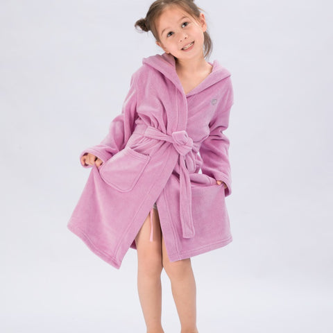 Seasnail Bathrobe For Kids-Purple