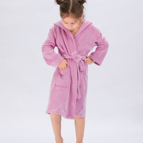 Seasnail Bathrobe For Kids-Purple