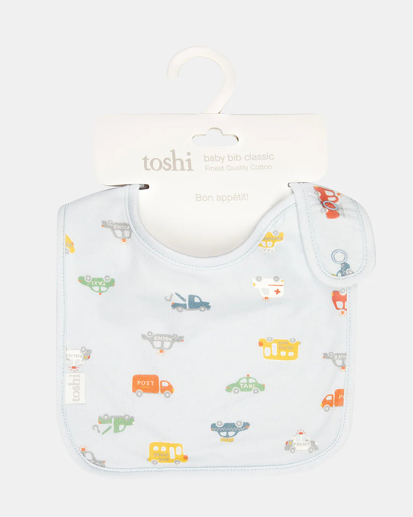 Toshi Baby Bib Working Wheels