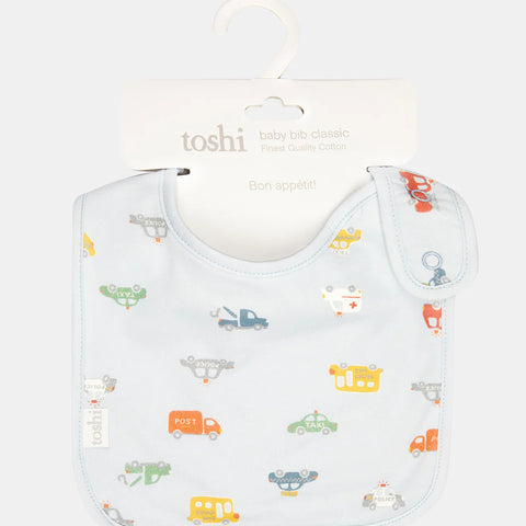 Toshi Baby Bib Working Wheels