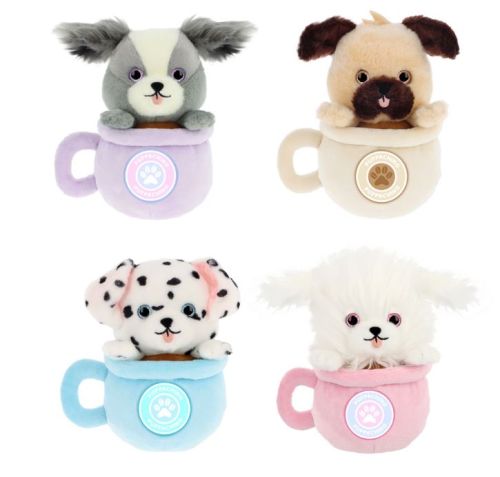 KEEL TOYS CAFE CUTE PUPPACHINO CDU 15CM