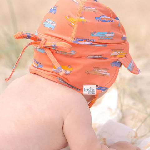 Toshi Swim Baby Flap Cap Classic/Surfs Up