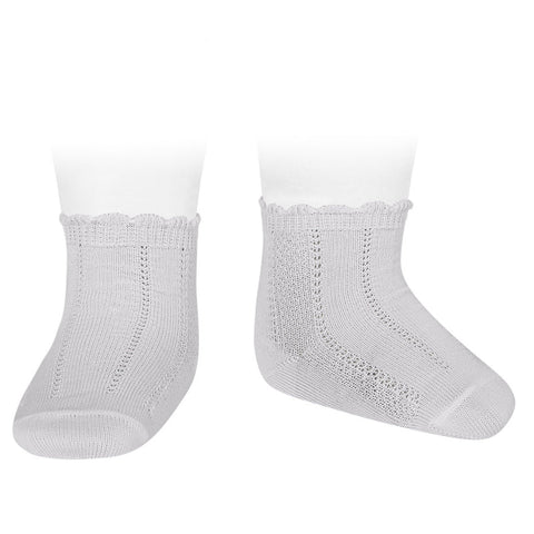 Condor PATTERN SHORT SOCK 2393/4 - 200 white