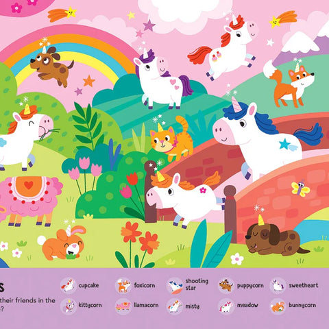 Look and Find - 50-Button Mega Sound Book - Unicorns & Mythical Creatures