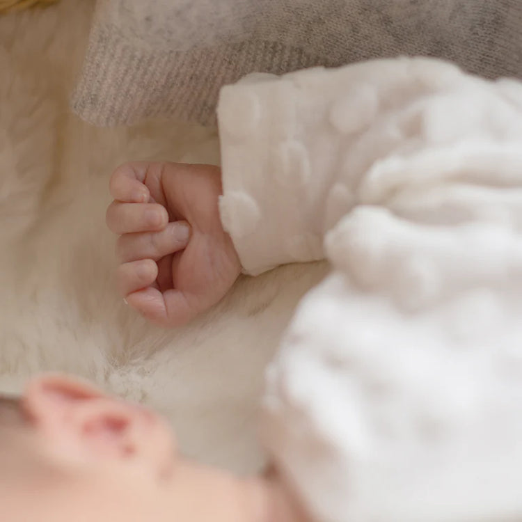 BEBE CLOUD SPOT LS ROMPER