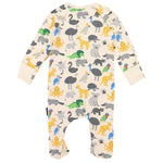 Korango Australian Animal Zip Onesie Beige