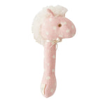 Alimrose Horse Stick Rattle Pink White Spot