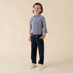 Desinger Kidz Finley Linen Pants - Navy