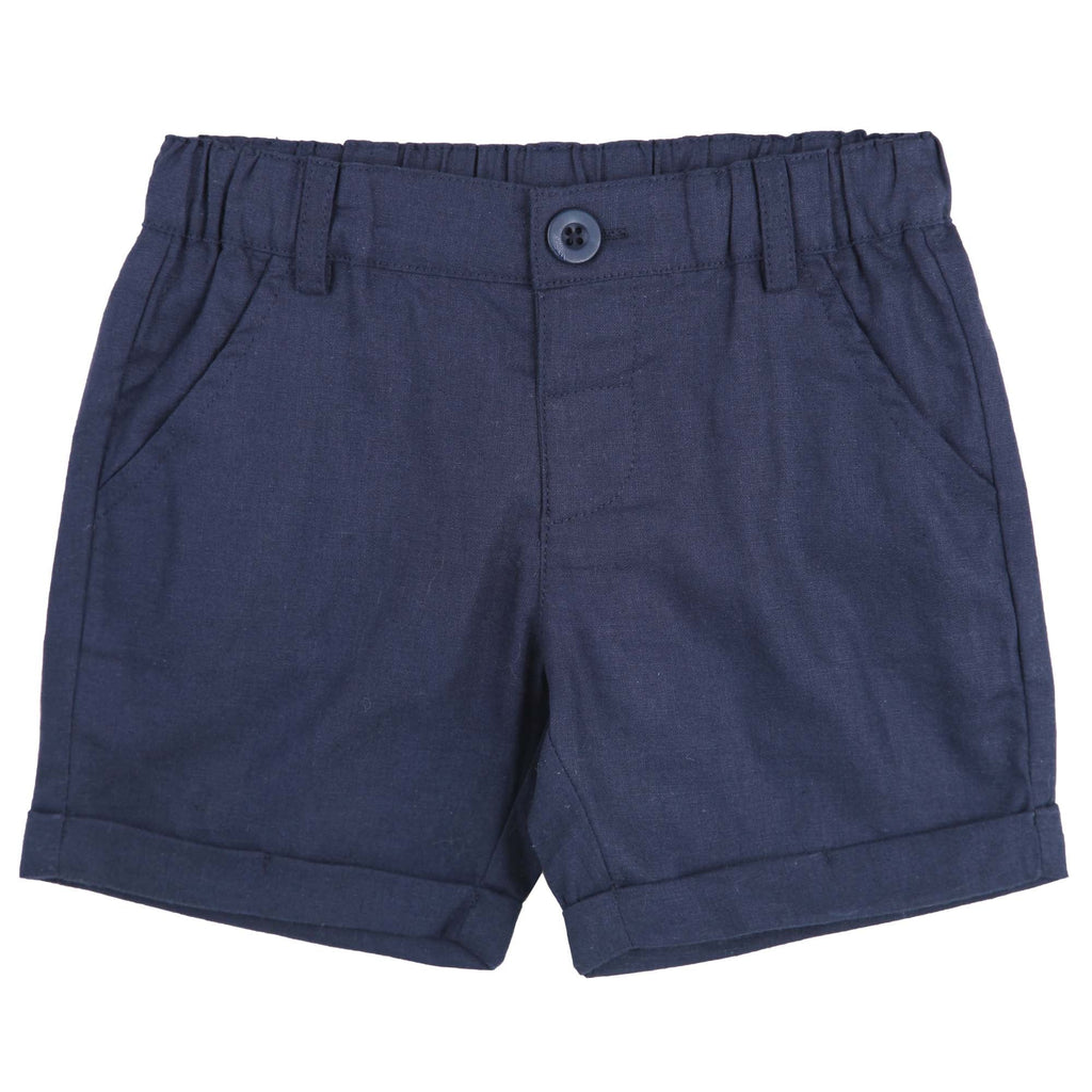 Designer Kidz FinIey Linen Shorts - Navy