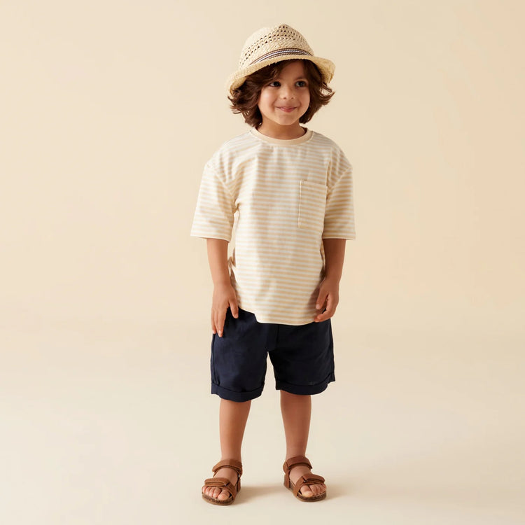 Designer Kidz FinIey Linen Shorts - Navy