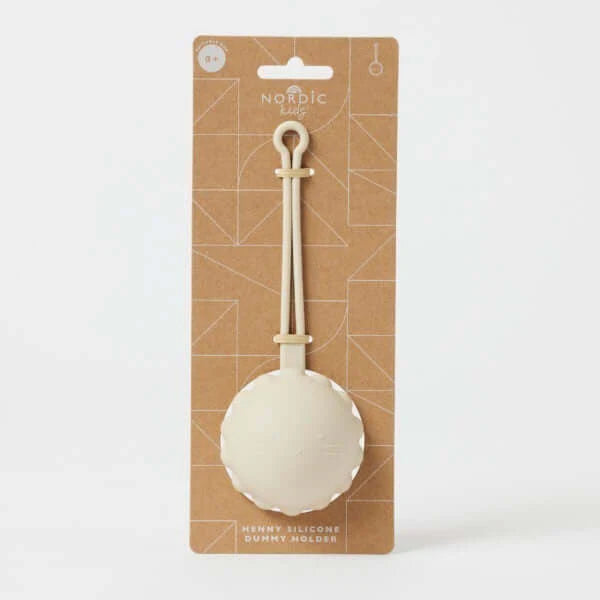 Henny Silicone Dummy Holder - Almond