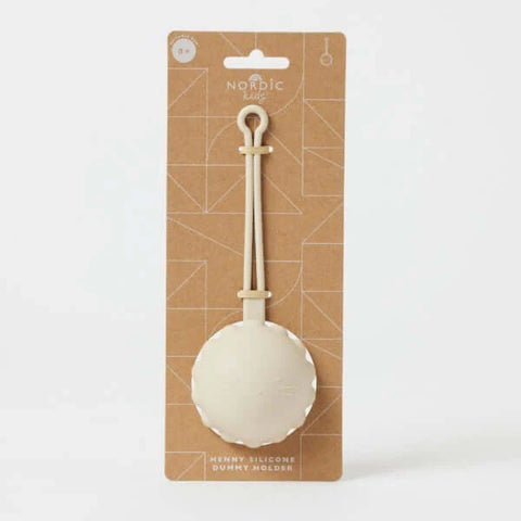 Henny Silicone Dummy Holder - Almond