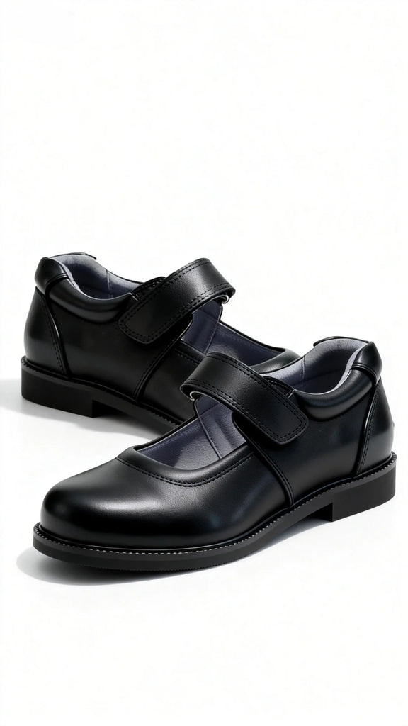 SPINGO Girl's Leather School Shoes - Mary Jane