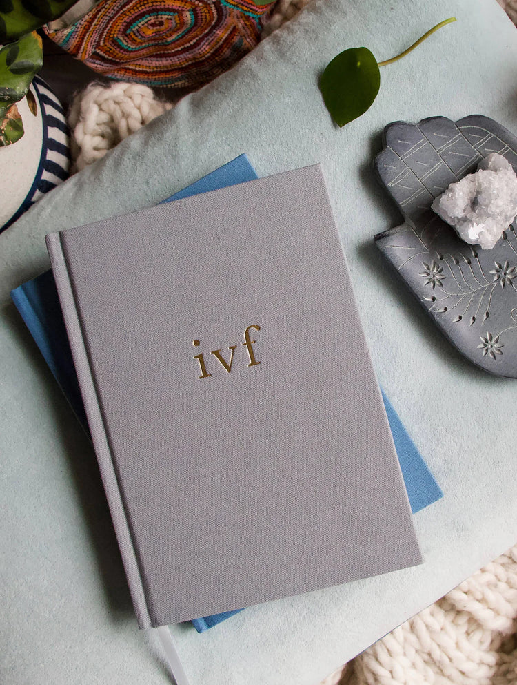 Write to Me IVF Journal. Grey