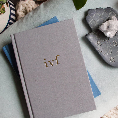 Write to Me IVF Journal. Grey