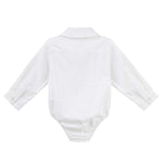 Desinger Kidz Jackson L/S Formal Romper - White