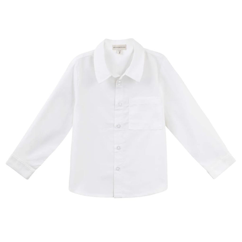 Desinger Kidz Jackson L/S Formal Shirt - White
