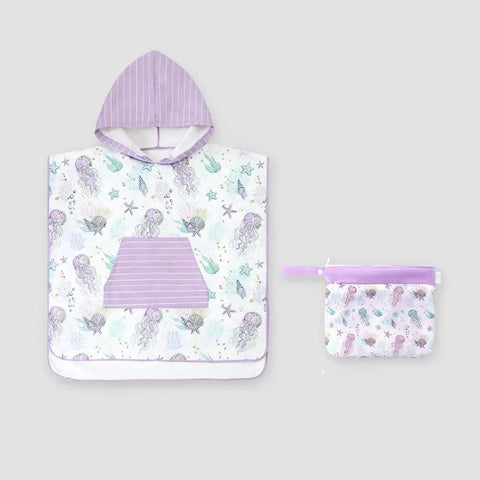 Lesimo Sand Free Kids Hooded Towel - Jelly Joy with free wet bag
