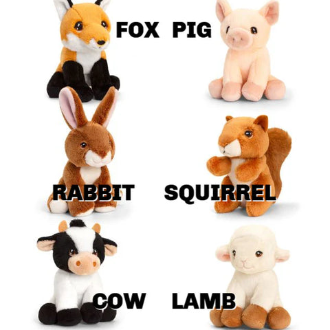 keel Toys Keeleco Farm Plush Animals