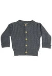 Korango Cable Knit Cardigan Charcocal