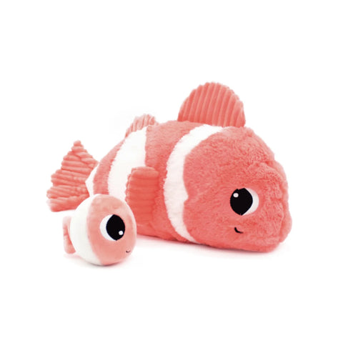 Les Ptipotos Bigou the Clownfish, Mum & Baby - Coral